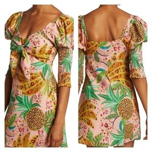 Farm Rio Mixed Fruits Mini Dress